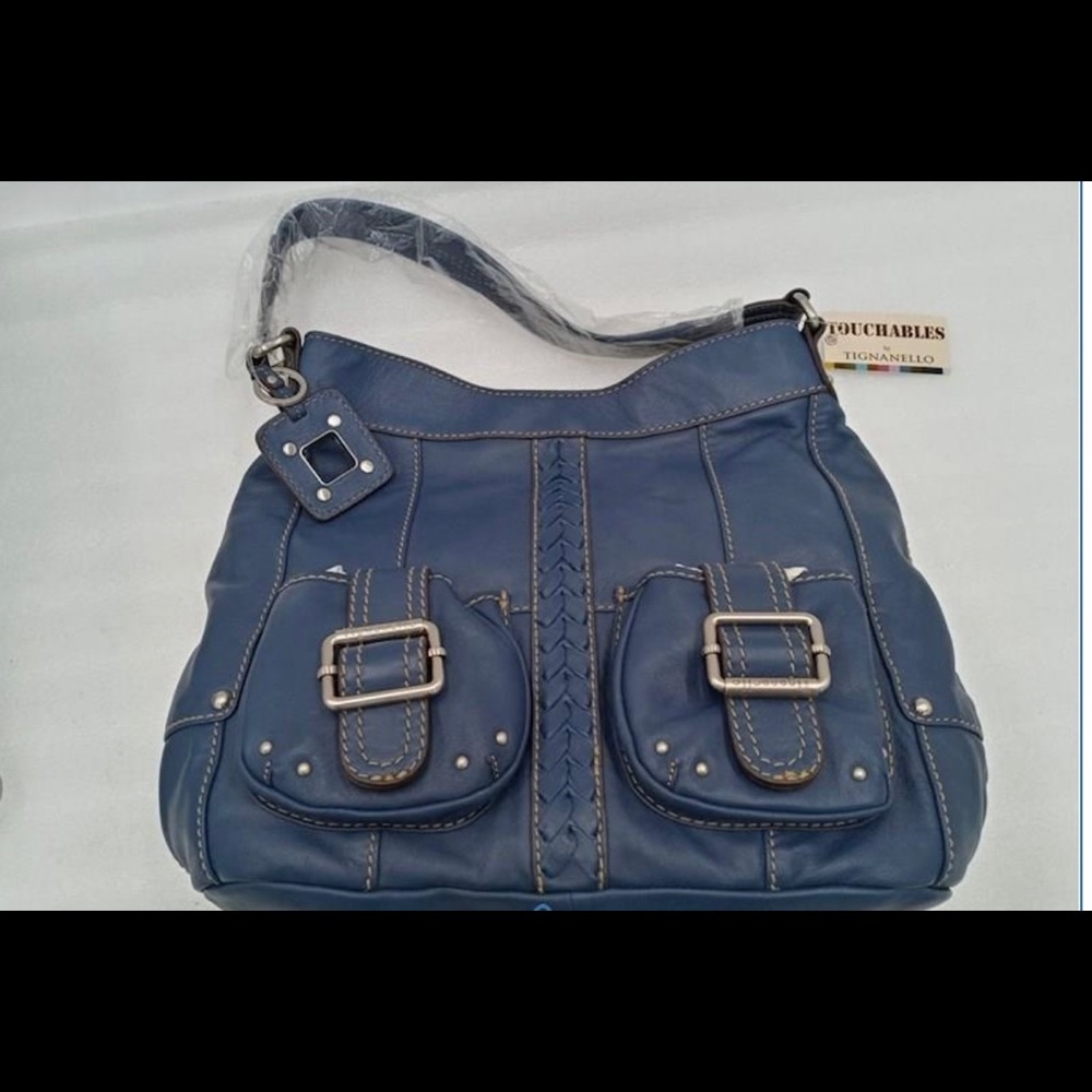 Tignanello Touchable’s Bucket Bag with Double Pouch Pockets